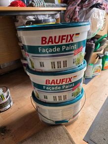 Baufix Facade Paint - White 3x 10L
