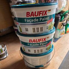 Baufix Facade Paint - White 3x 10L
