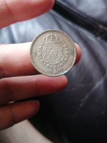 1947 Sweden Silver 1 Krona Coin