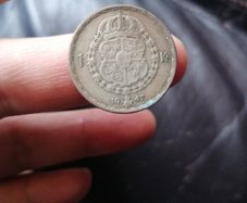 1947 Sweden Silver 1 Krona Coin