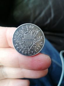 1924 Austria Silver One Schilling Coin