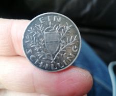 1924 Austria Silver One Schilling Coin