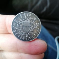 1924 Austria Silver One Schilling Coin
