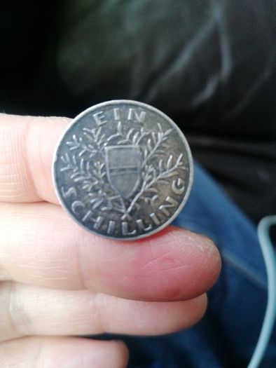 1924 Austria Silver One Schilling Coin