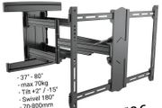 Tv Wall Mount Bracket Tilt Swivel Long Arm 37-80"