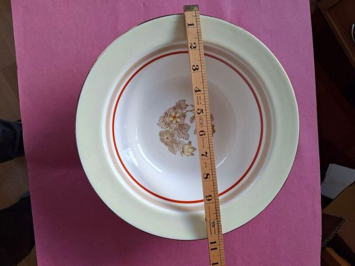 VINTAGE Large  Arklow POTTERY Bowl  With Gold Trim Arklow  POTTERY Wicklow