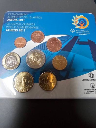 Euro coin set Greece 2011