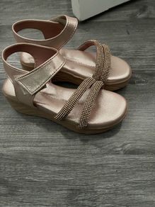 Girls Sandals Shoes Rose Gold New