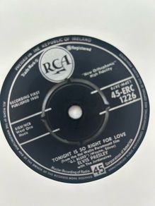 Elvis Presley Wooden Heart 7 inch Vinyl Irish Press 1960