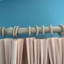 Bedroom Curtains, pole and hold backs Image 5