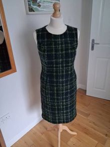 Hobbs Pinafore Dress Wool (68%) Mix Size 10-12