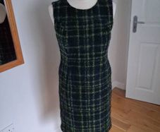 Hobbs Pinafore Dress Wool (68%) Mix Size 10-12