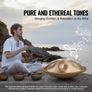 Handpan Drum 55.9 cm 10 Notes D Minor Hand Drum Instrument with Mallet Image 3