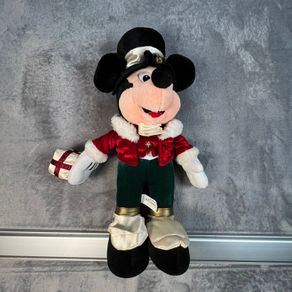 Disneyland Paris Mickey Mouse Xmas Noel - Big Red Soft Plush Disney - BNWT