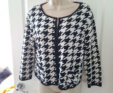 Limited Collection  Black & White Cardigan Size 14