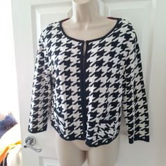 Limited Collection  Black & White Cardigan Size 14