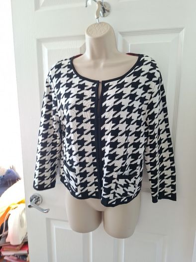 Limited Collection  Black & White Cardigan Size 14