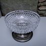 Vintage crystal and silver plated mint bowl Image 5