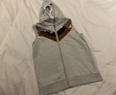 Gorgeous H&M sleeveless hoodie sequin detail 6 7 8