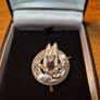 Vintage Ward Brothers Sterling Silver Scottish Thistle Brooch 1950s Image 7