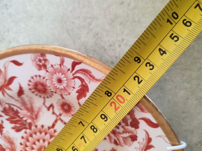Lovely Very Old Bone China Hanging Plate Have Been Stapled..
