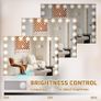 Hollywood Mirror with Lights 18 LED Bulbs 80x58 cm USB Charing Port Vanity Makeup Mirror with Lights 3 Light Color 10X Magnifying Glass Image 2