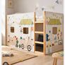 Ikea kura bed with mattress and accessories Image 3