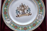 Soccer Fans A Rare !  Vintage Elizbethan Fine BONE China Plate 10.5 ins  100th  Football Final Manchester City  v Tottenham  Hotspur  9th May 1981 Commemorative Lpate Programmes lunches Banquet Details  TEAM winners over the years