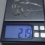 9ct White Gold Figaro Chain Necklace 45cm | Hallmarked 375 Image 3