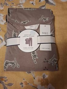 M&S Pure Cotton Pyjamas Set BNWT