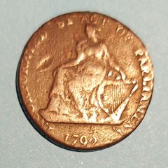Ireland 1792 Dublin Half Penny Token Coin
