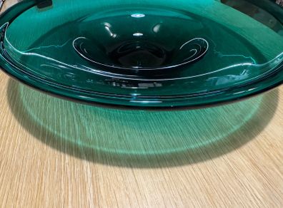 Mid-Century hand made designer glass bowl