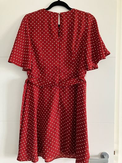 Karen Millen red polka dot dress