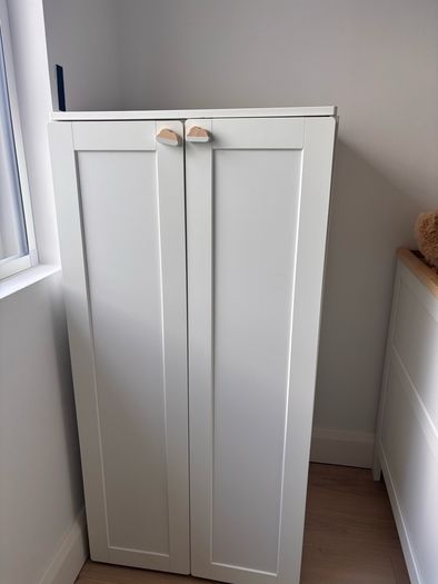 IKEA Platsa children's wardrobe with panelled doors.