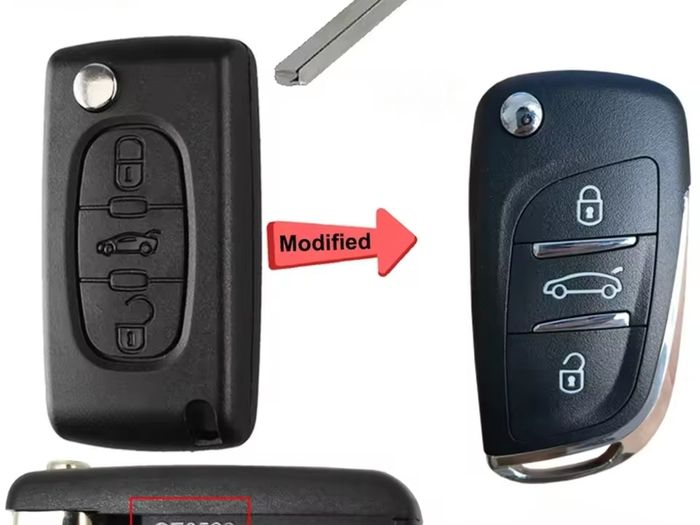 Citroen key shell
