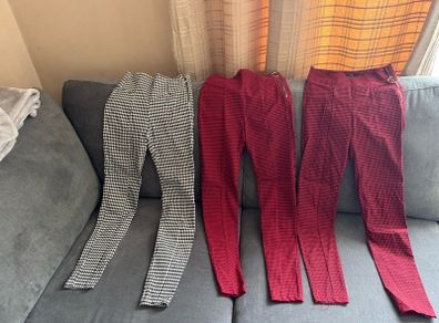 Stretchy slim fit trousers/pants , size S