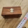 minature nauticle brass telescope in brass inlay box. Image 4