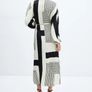 NEW Mango Geometic Print Wrap Dress Tags Attached Image 3