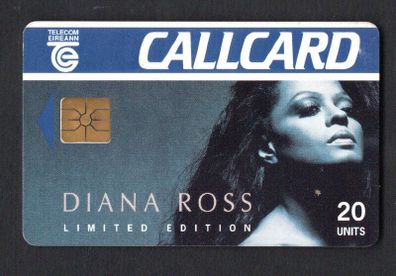 1993 Ireland 20 unit EMI Music promoting Diana Ross's "One Woman" album (Gemplus GEM1) Call Card Used. Telecom Eireann card number 1055