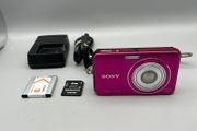 Sony Cyber-shot DSC-W310 12.1MP Digital Camera Pink - Full Kit