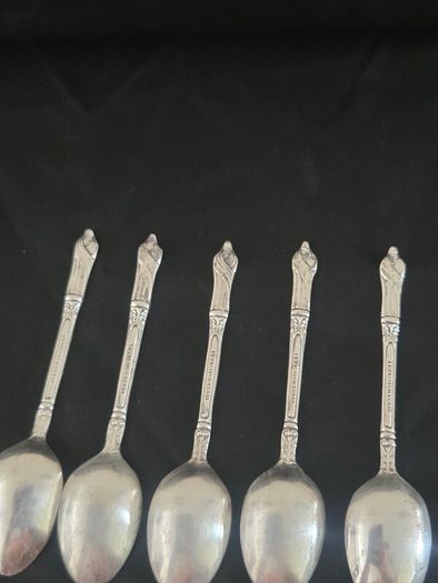 Collection of 5 Vintage Newbridge Silverware Apostle Spoons