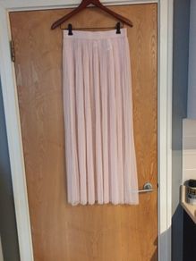 H&M - Coachelle  Sheer Fine Tulle  Pink Skirt.   S.12.(40)  New.