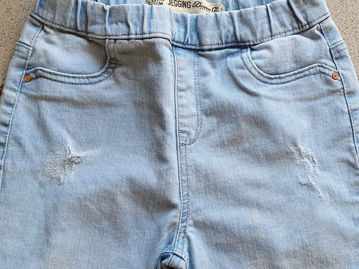 As New - Age 10 Years - A Lovely Pair of Faded Denim Jeggings - Excellent Condition  - Read Carefully