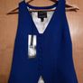 River Island Blue Waistcoat Image 2