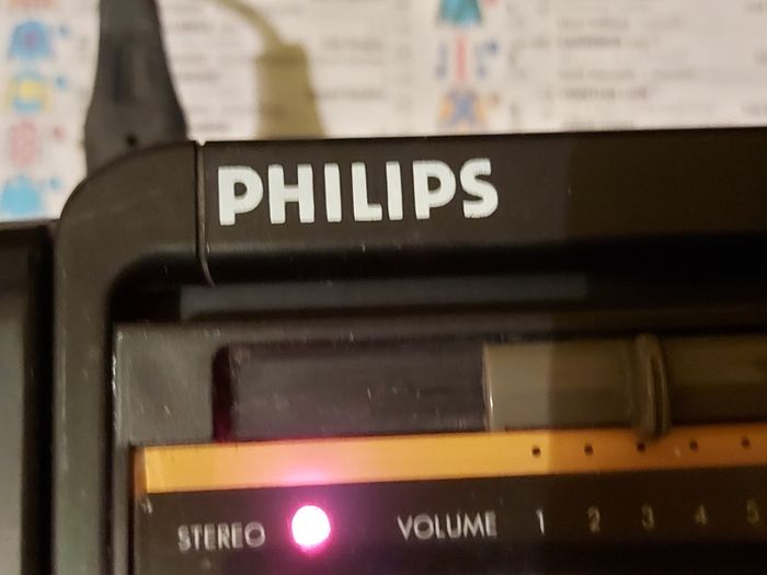 Vintage Philips AW 709205 Portable Dual Cassette Radio Boombox Era 1980s, in excellent condition and everything working perfect