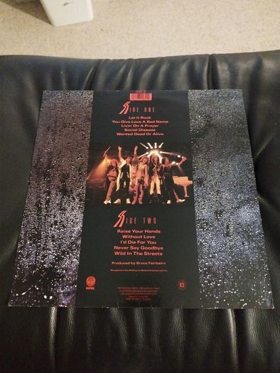Bon Jovi Slippery when Wet lp Irish press