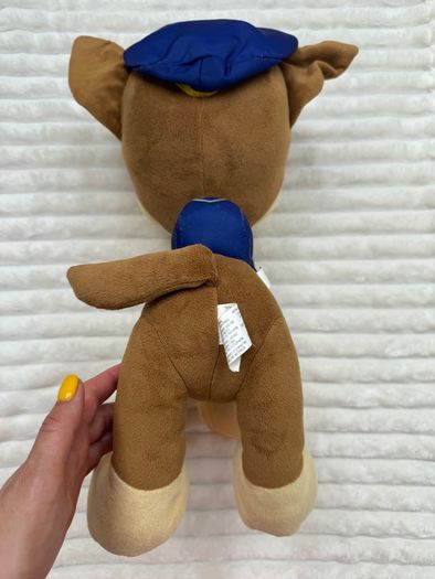 Nickelodeon Paw Patrol Chase Large approx 16" Plush Spin Master Used Please look at the pictures
