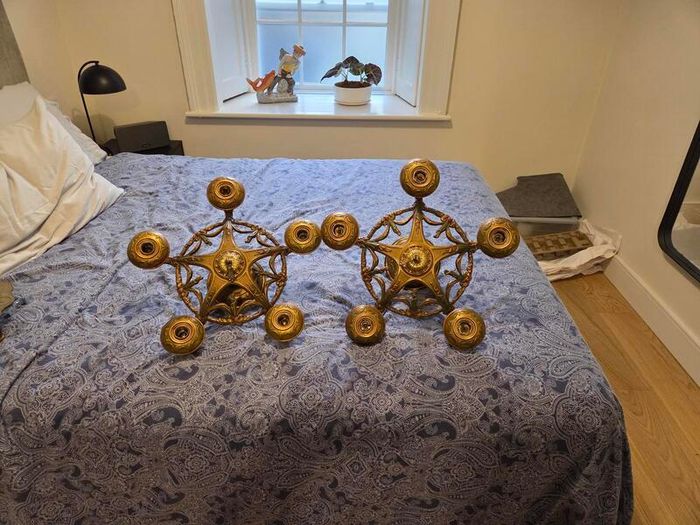 Antique Brass Ceiling Light Fixture