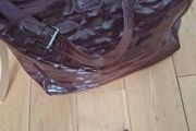 Stunning Lulu Guinness Designer Maroon Patent Leather Bag