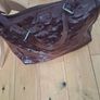Stunning Lulu Guinness Designer Maroon Patent Leather Bag Image 4